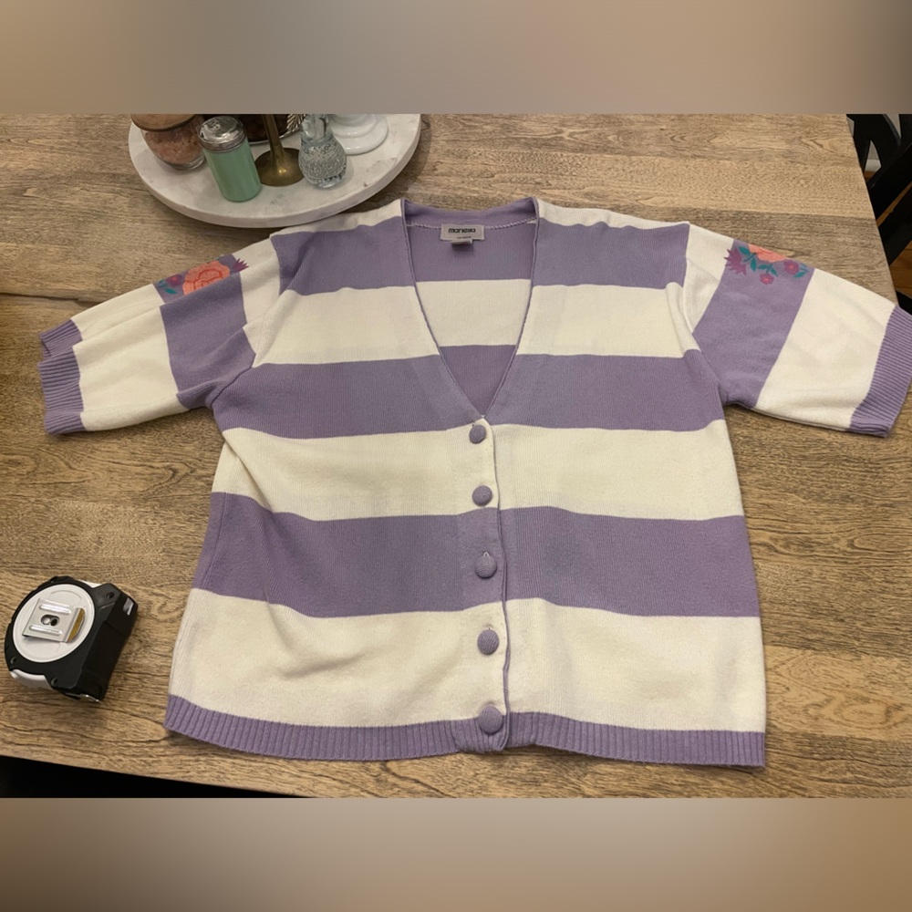 Vintage Mariella button up sweater shirt (2423)